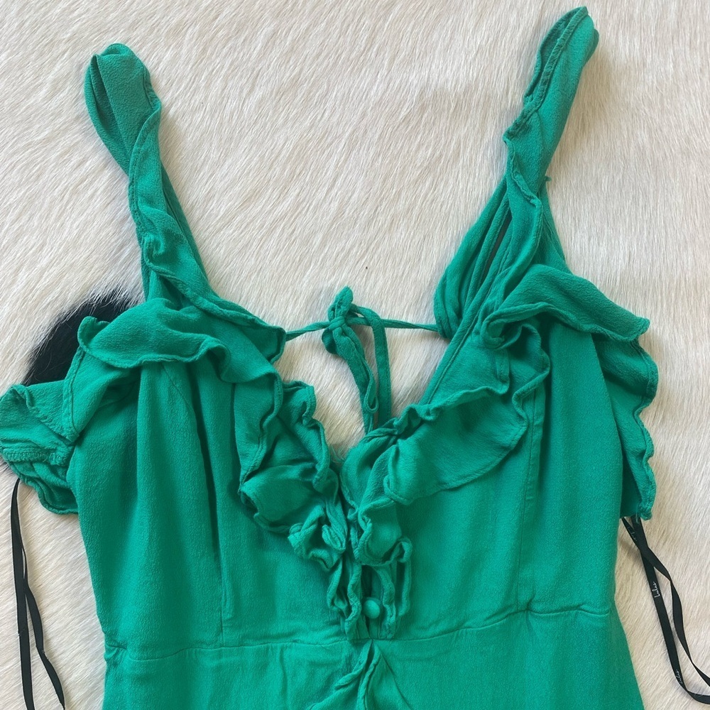 Lulus Carmela Green Ruffled Mini Dress - Picture 4 of 8
